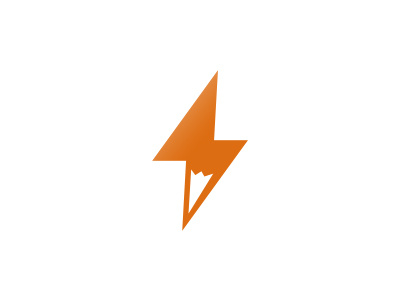 MessengerFox Logo electrical fox lightning logo
