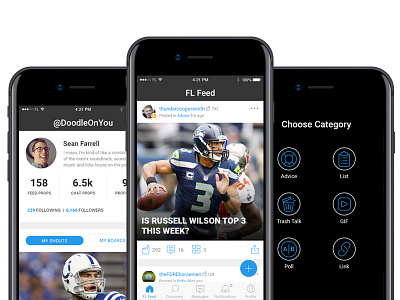 Fantasy Life App android app design fantasy football iphone sports ui