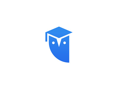 OnlineDegree.com Logo Design cap design education geometric graduation logo owl school simple