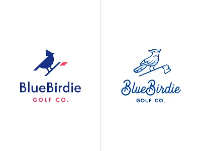 BlueBirdie Logo Option bird bluejay design identity illustration logo symbol