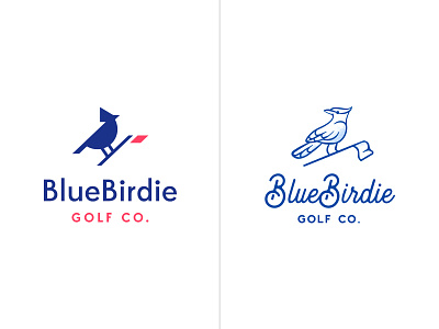 BlueBirdie Logo Option bird bluejay design identity illustration logo symbol