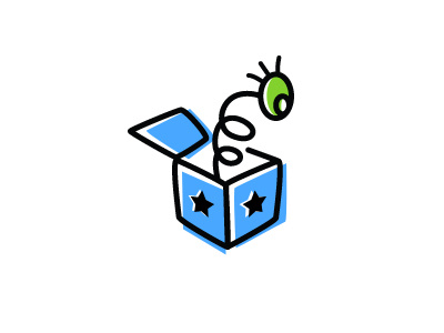 Logo for Toyhoo colorful eye jack in the box logo