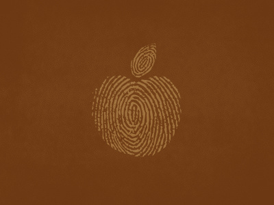 Food Origin Logo apple fingerprint food logo
