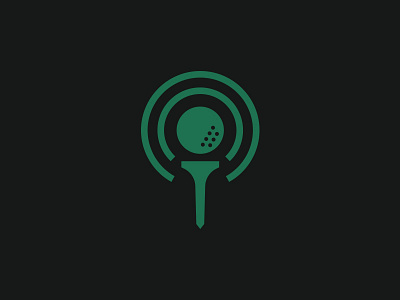 Golf Podcast Icon golf icon logo podcast symbol