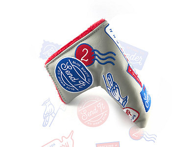 Headcover Designs Detail accessories birdie blue covers design golf head headcovers putter