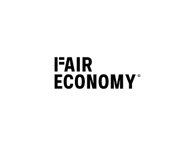 Fair Economy Logo bold equal fair logotype type