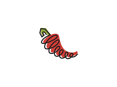 Homespun Chili chili design home logo spinning spun