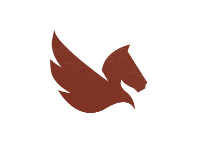 This Peggy Went to the Market logo pegasus rejected wing