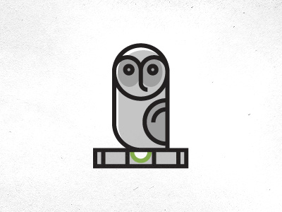 Grey Owl Inspections Logo character geometric inspection level logo owl