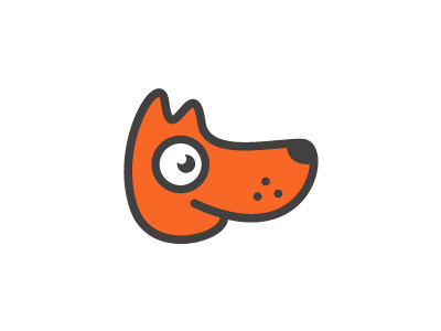 Dog Logo (Unused) dog face friendly happy logo spot