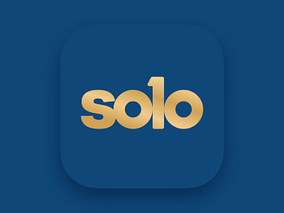 Solo Logo Rebound logotype number number 1 one solo uno
