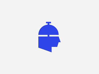 Logo Design Concept bell brain concierge hop hotel intelligent smart think