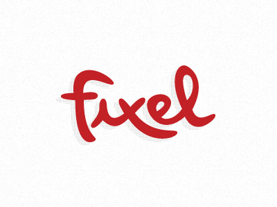 Fixel Alternate funky logo logotype