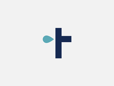 The Well Church branding church cross custom design geometric logo logo design religious vector water