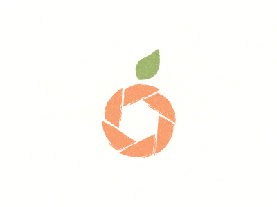 Freshpicd Logo aperture leaf logo peachy photography