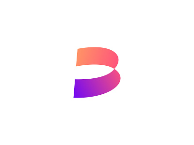 B Logo b brand capital curve letter logo logo design logodesign mobius stripe