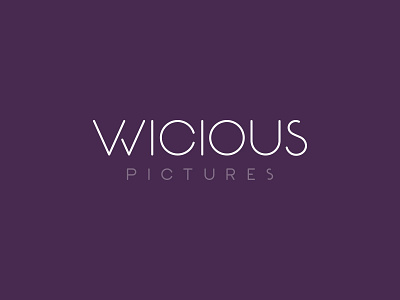 Wicious Pictures design film logo movie movies pictures production studios theater wicious