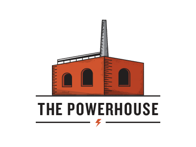 The Powerhouse Logo bolt building house power powerhouse