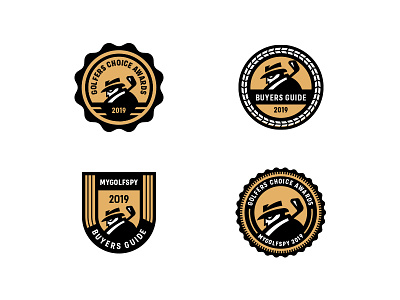 MyGolfSpy Badges award badge badge logo crest design lockup logodesign seal