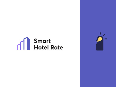 Smart Hotel Rate angle averta books building chart design hotel intelligent logo logodesign negative negativespace rate smart