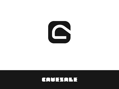 CaveSale block brand c cave caveman cavern chunk custom design letter lettering logo mark square