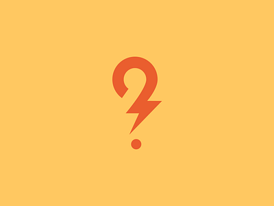 Question Mark Logo answer fast game lightning logo mark question quick