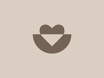 Love Nest Logo heart logo love negative nest silhouette simple