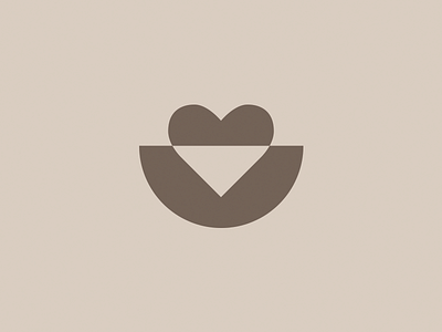 Love Nest Logo heart logo love negative nest silhouette simple