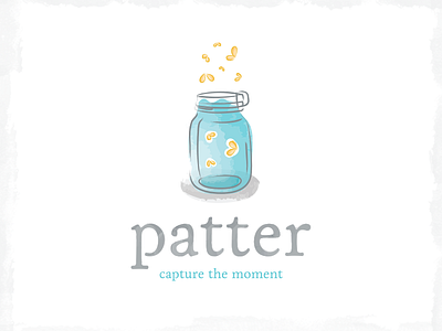 Patter Logo Design design firefly flakasoft handdrawn jar paint patter pitter