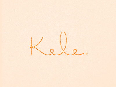 Kele Makeup Logo custom kele logotype type