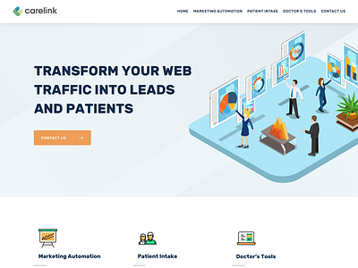Carelink Website healthcare marketing webdesign website