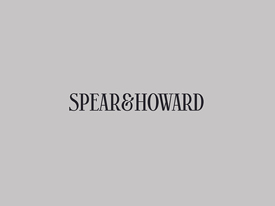 Spear & Howard - Wordmark california chic clothing expensive font hand-drawn logo luxury rich simple type wordmark