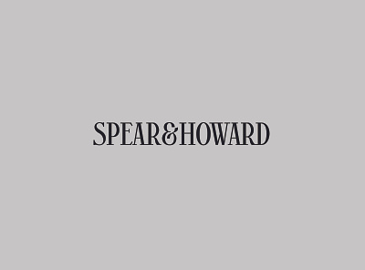 Spear & Howard - Wordmark california chic clothing expensive font hand drawn logo luxury rich simple type wordmark