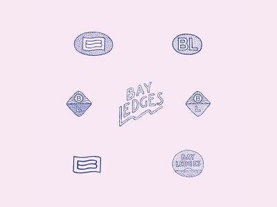 Bay Ledges Drafts chill concepts cool design drafts drawing hand made type hand-drawn hip illustration indie logos music type vintage