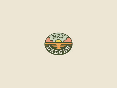 Bay Ledges Drafts badge design badges branding california coast drawing font groovy hand-drawn hippy illustration logos music patch design patches retro surfing type vibes vintage