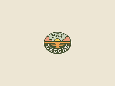 Bay Ledges Drafts badge design badges branding california coast drawing font groovy hand drawn hippy illustration logos music patch design patches retro surfing type vibes vintage
