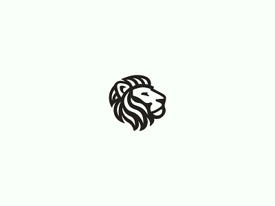 Lion africa black and white branding design form lion logo loyalty prestige shapes simple strength symbol