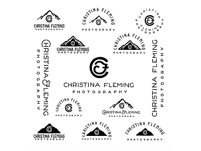 Drafts for another photography friend brand branding drafts identity logo logos monogram monograms mountains nature photography