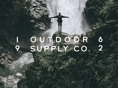 Supply Co adventure font old outdoors supply travel type vintage