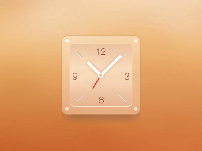 Clock clock time transparent
