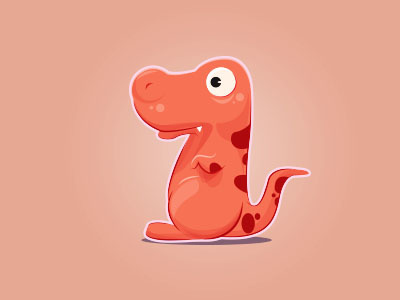Hi I'm T-rex dinosaur illustration t rex