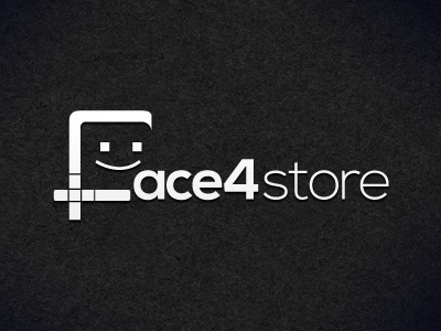 Face4store face logo pixel smile social store website