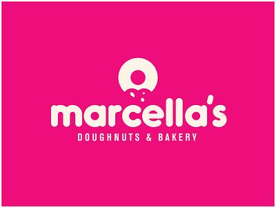 Marcella's Doughnuts Logo bakery bakery logo brand identity branding doughnuts food logo logo design m