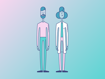 Character Research character design gradient illustration research