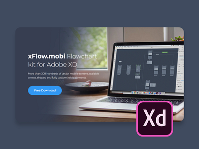 xFlow.mobi Flowchart kit for Adobe XD