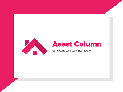 Real Estate Logo asset column connecting estate logo real wholesale