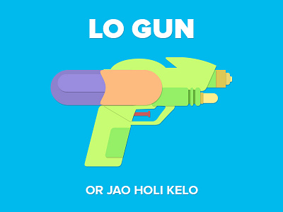Logan Happy Holi color flat gun happy holi logan pichkari