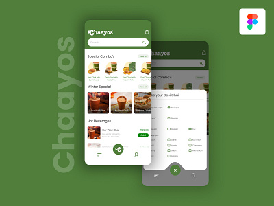 Mobile app concept for Chaayos