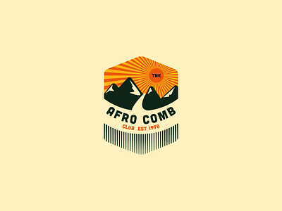 The Afro Comb Club Logo africa afro animation annimation app badge badge logo badgedesign branding design dribble emblem emblem design emblem logo icon illustration logo typography vector web