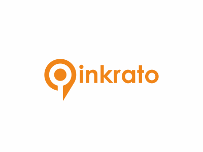 Inkrato design dribbble logo vector